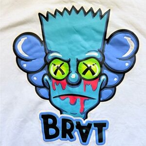 Hudson Outerwear Bart Simpson 'Brat' Graphic T-Shirt - Medium
